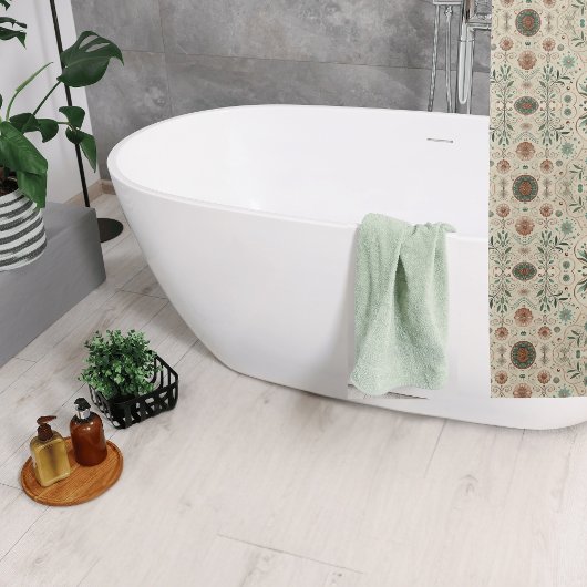 ボホハーブパターン シャワーカーテン