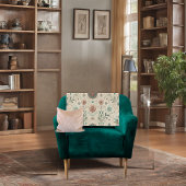 ボホハーブパターン フリースブランケット