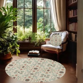 ボホハーブパターン ラウンドクッション