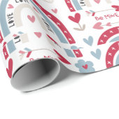 ボホバインボウのバレンタインデーの模様 ラッピングペーパー (ロールコーナー)