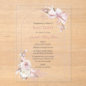 ボホバウティゾ招待状ガールズアクリル招待状 アクリル招待状 (正面)