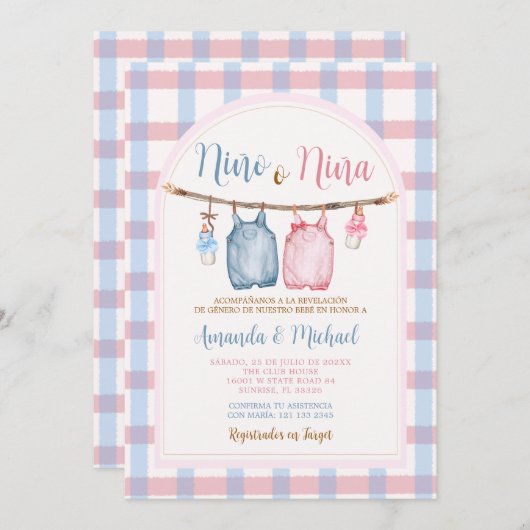 ボホバカンプキンジェンダースペインのリベイジンガム 招待状 (正面/裏面)