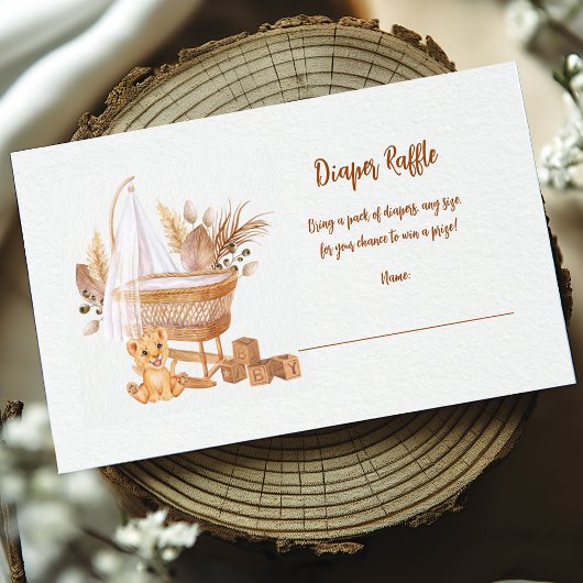 ボホバシネットベビーおむつラッフル エンクロージャーカード