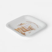 ボホバシネット子供部屋ベビーシャワー ペーパープレート (傾斜あり)