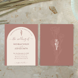 ボホバジェットテラコッタボタニカルモダンフローラ