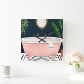 ボホバスII スクエア壁時計 (ホーム)