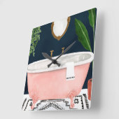 ボホバスII スクエア壁時計 (傾斜)