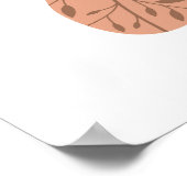 ボホバタフライアンドアスター子供部屋ルームプリント ポスター (角)