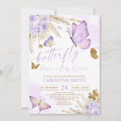 ボホバタフライキスベビーシャワー招待状 招待状 (正面)