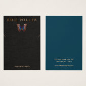 ボホバタフライネックレスブレスレットディスプレイカード (正面&裏面)