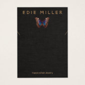 ボホバタフライネックレスブレスレットディスプレイカード (正面)