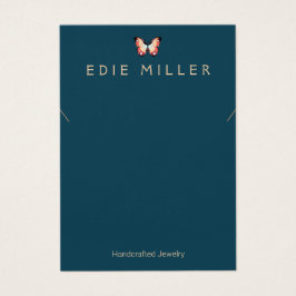 ボホバタフライネックレスブレスレットディスプレイカード