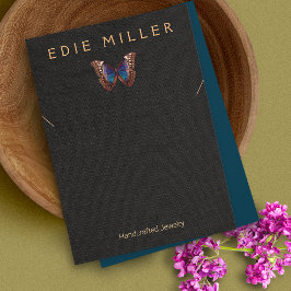 ボホバタフライネックレスブレスレットディスプレイカード