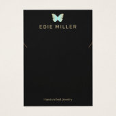 ボホバタフライネックレスブレスレットディスプレイカード (正面)