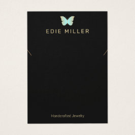 ボホバタフライネックレスブレスレットディスプレイカード