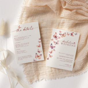 ボホバタフライバチェロレッテ週末の日程 招待状