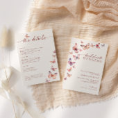 ボホバタフライバチェロレッテ週末の日程 招待状