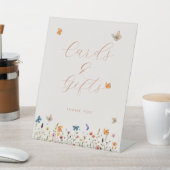ボホバタフライフローラブライダルシャワーカード&ギフト 台座サイン (インサイチュ)