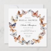 ボホバタフライブライダルシャワー 招待状 (正面)