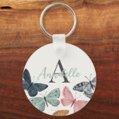 ボホバタフライベイビーシャワーコースター キーホルダー (裏面)