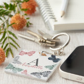 ボホバタフライベイビーシャワーコースター キーホルダー (正面右)