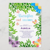 ボホバタフライベビーシャワー招待状 招待状 (正面/裏面)