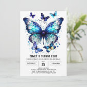 ボホバタフライモダンボーイ誕生日 招待状 (スタンド正面)