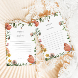 ボホバタフライワード智慧ベビーアドバイスカード アドバイスカード