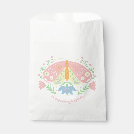 ボホバタフライ誕生日 フェイバーバッグ (正面)