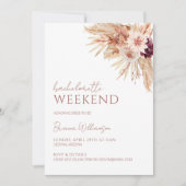 ボホバチェロレッテ招待状と旅程 招待状 (正面)