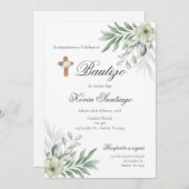 ボホバプティスエスパニノールインビタシオンフローラ 招待状 (正面/裏面)