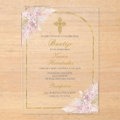 ボホバプテスマスペインのス アクリル招待状 (正面)