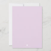 ボホバプテスマ招待状ガールズ写真 招待状 (裏面)