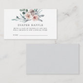 ボホバラおむつラッフルベビシャワーカード エンクロージャーカード (正面/裏面)
