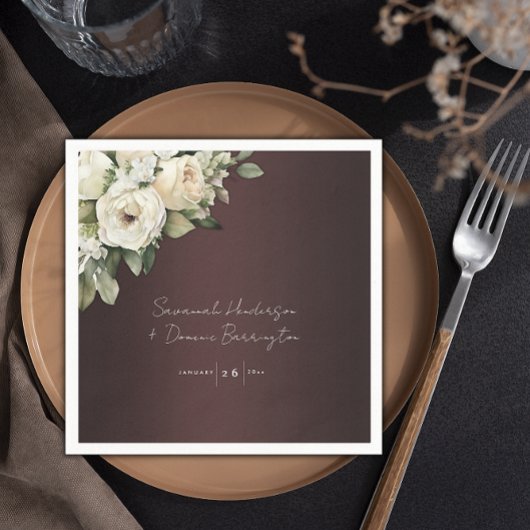 ボホバラとバエレガントルグンディ結婚ズ スタンダードカクテルナプキン