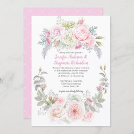 ボホバラアジサイフローラ結婚式招待状 招待状