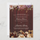 ボホバライスラムムモチーフ結婚の 招待状 (正面)