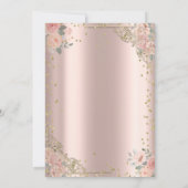 ボホバラズダイアモンズドレスバラ金ゴールド 招待状 (裏面)