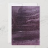 ボホバラパープルフローラブライダルシャワー招待 招待状 (裏面)