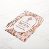 ボホバラフローラクロスバプティスフォイル招待状 箔招待状 (回転した状態)