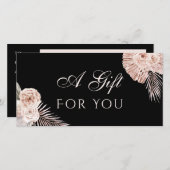 ボホバラブラックギフト券 (正面/裏面)