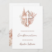 ボホバラブーケ確認 招待状 (正面/裏面)