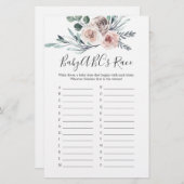 ボホバラベビーシャワーベビーABCのレースゲーム (正面/裏面)