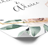 ボホバラベビーシャワー予測アドバイス標識 ポスター (角)