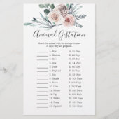 ボホバラベビーシャワー動物ゲスターションゲーム (正面)