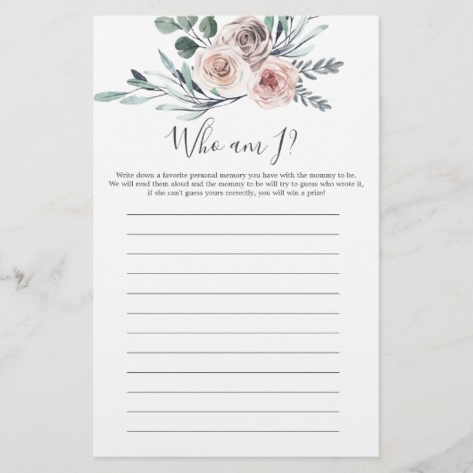 ボホバラベビーシャワー私のゲーム (正面)