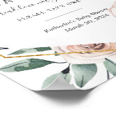 ボホバラベビーシャワー衛生化駅標識 ポスター (角)