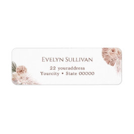 ボホバラ差出人住所ラベル ラベル