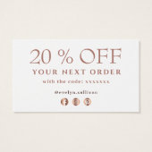 ボホバラ感謝してい割引カード (裏面)