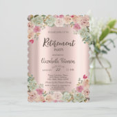 ボホバラ紙吹雪退職パーティー 招待状 (スタンド正面)